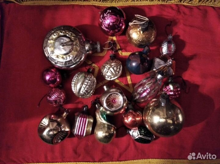 Набор новогодних игрушек СССР