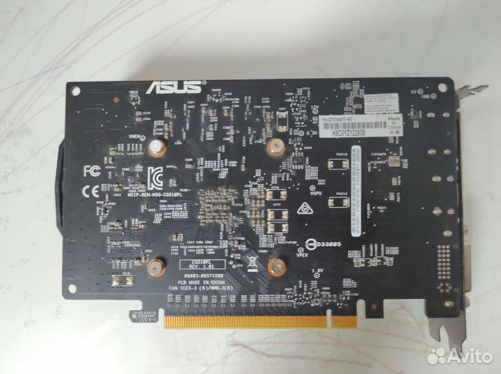 Видеокарта Asus gtx 1050 ti 4gb