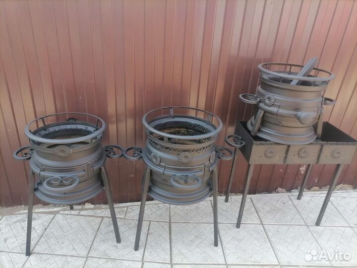 Печь для казана из дисков