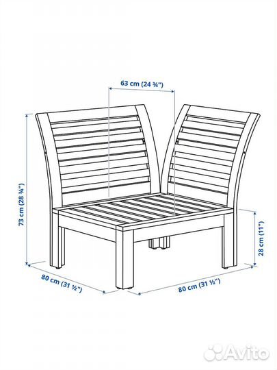 Садовая мебель IKEA applaro эппларо