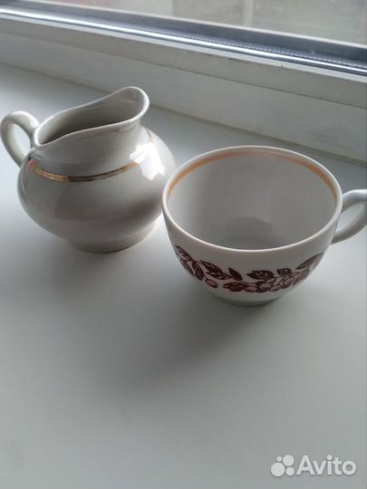 Набор тарелка, блюдце, чашка