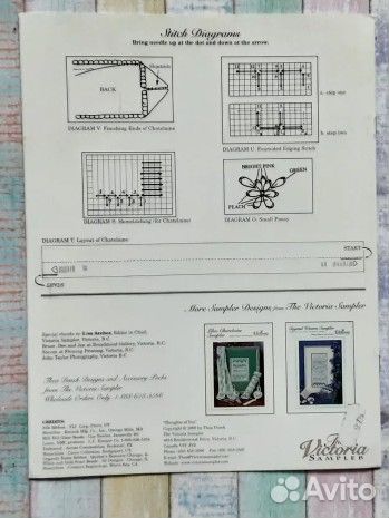 Буклет вышивки Victoria Sampler