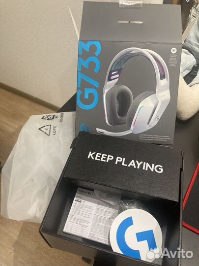 Беспроводные наушники logitech g733 белые