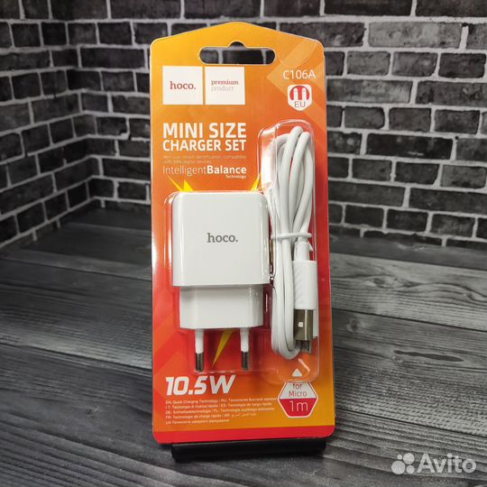 Зарядное устройство hoco C106A Micro-USB