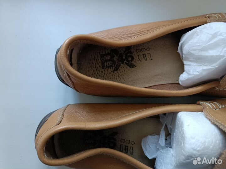 Мокасины мужские кожа