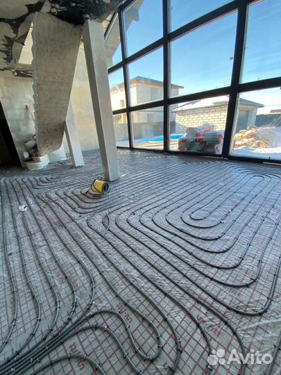 Монтаж отопления, тёплых полов, без посредников