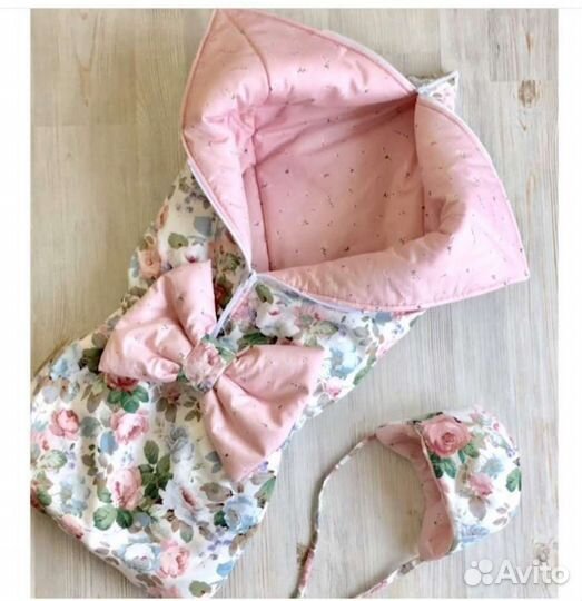 Конверт одеяло на выписку демисезонный