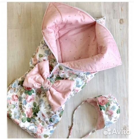 Конверт одеяло на выписку демисезонный