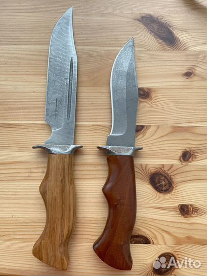 Нож охотничий из дамасской стали