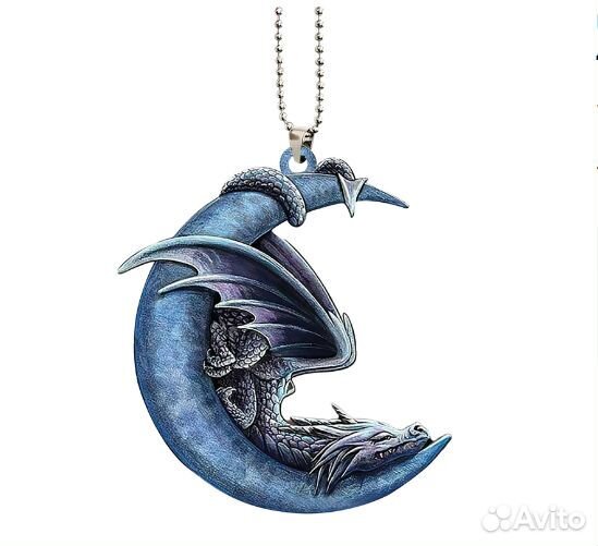 Подвеска лунный дракон символ Нового 2024 года