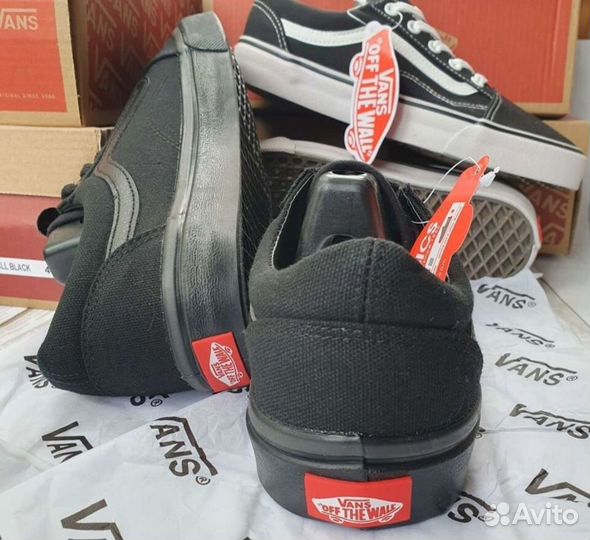 Кеды Vans All Black новые