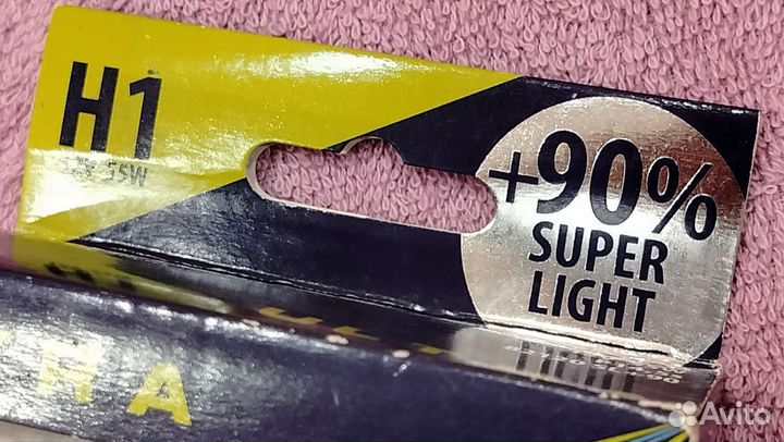 Лампа для фары H1 12v 55w Маяк +90 super light