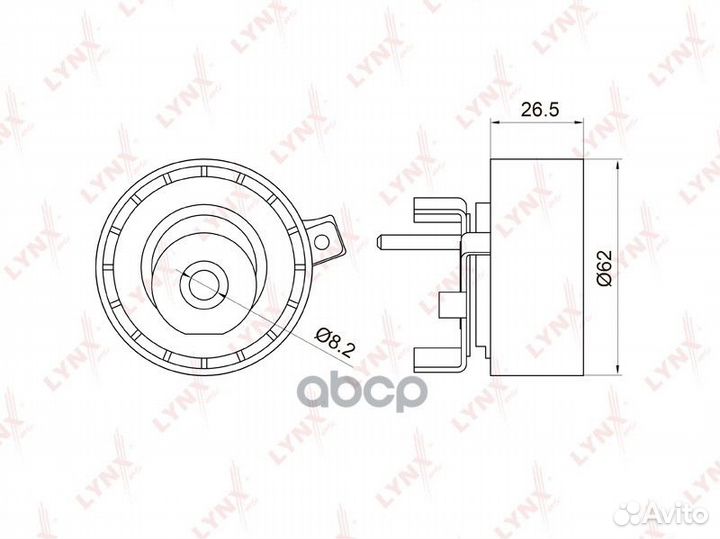 Ролик натяжной ремня грм PB1016 lynxauto
