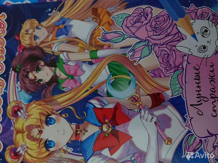 Аниме Sailor moon раскраска