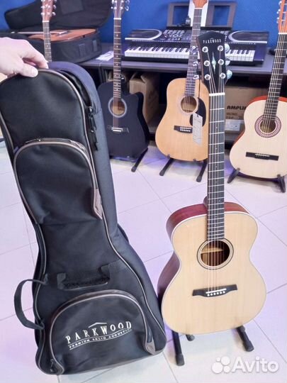 Гитара массив Parkwood с чехлом
