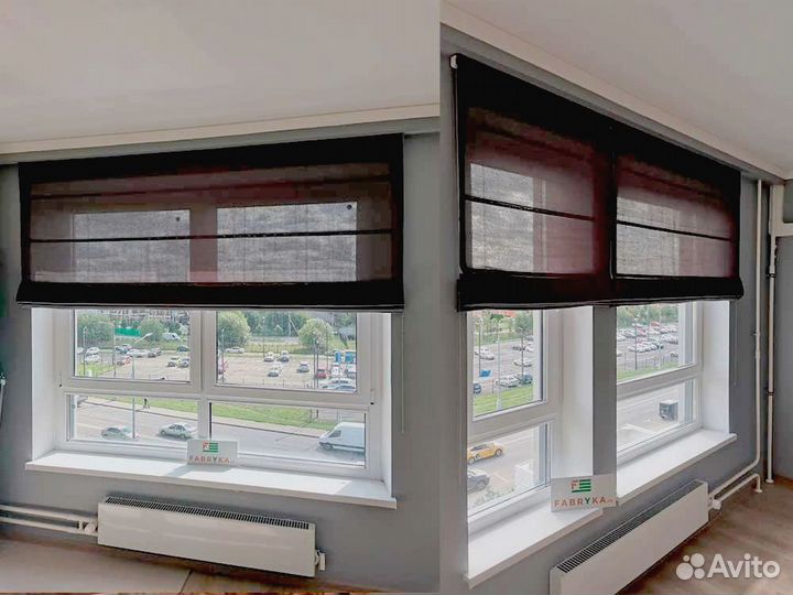 Римские шторы на кухню