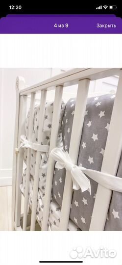 Бортики для детской кроватки