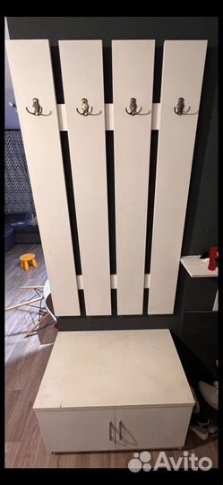 Вешалка с обувницей для прихожей