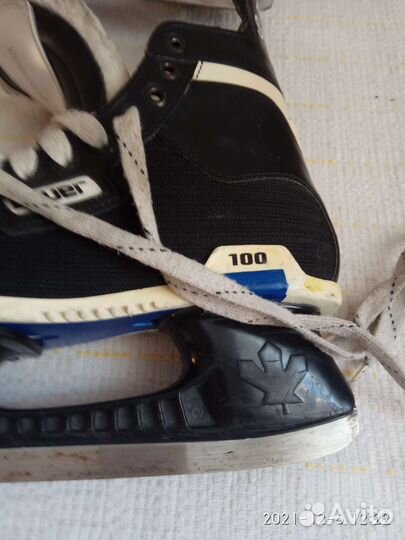 Коньки, хоккейные щитки