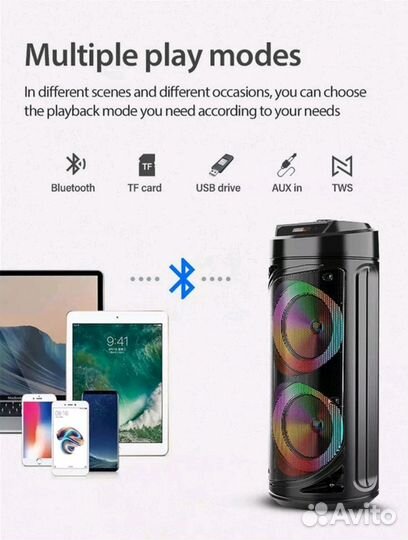 Блютуз колонка ZQS-6212