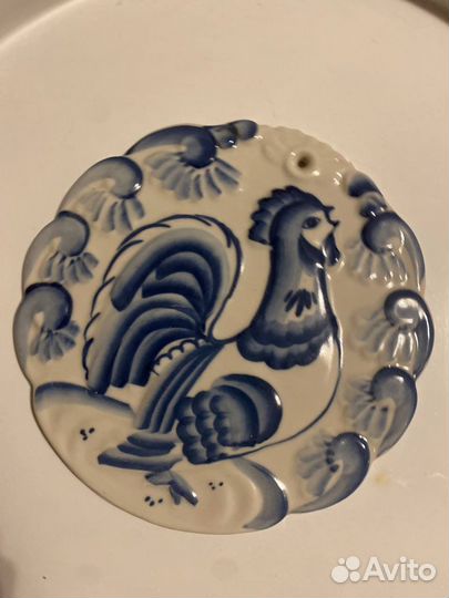 Настенные тарелки гжель