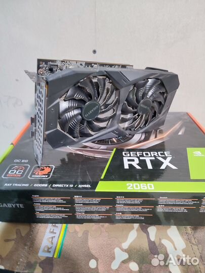 Видеокарта gigabyte GeForce RTX 2060 D6 6G