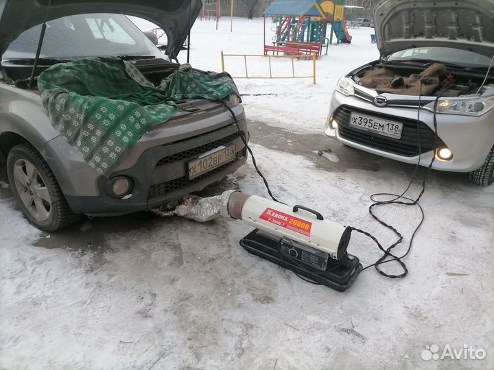 Отогрев авто