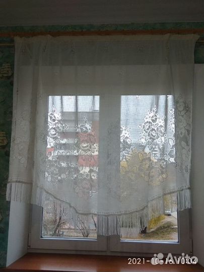 Штора-тюль на кухню