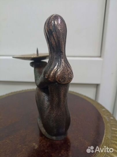 Подсвечник бронзовый.винтаж