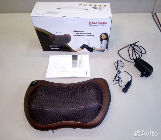 Массажная подушка Шея, Плечи, Спина (Дома + Авто)