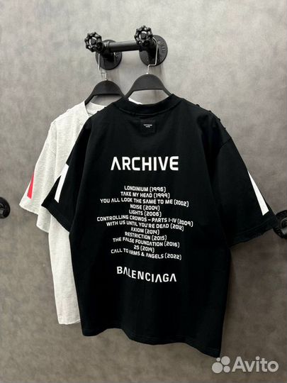 Футболка balenciaga archive унисекс