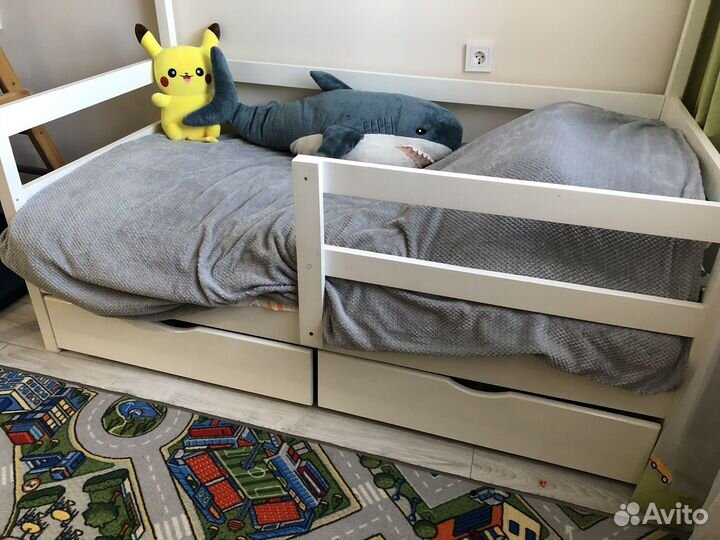 Детская кровать 80х160 домик