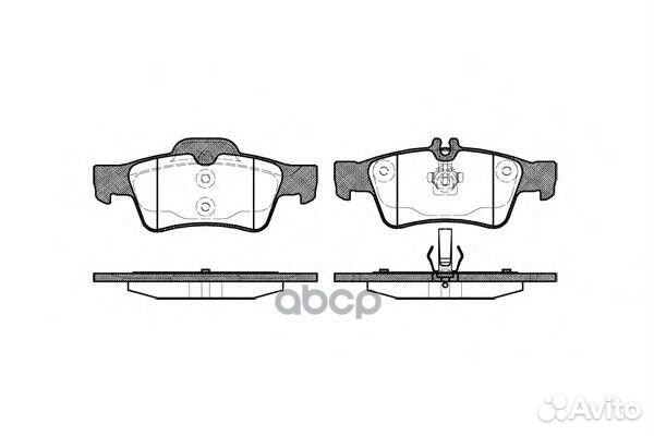991 00 колодки дисковые з MB W211/S211 2.0-2.4