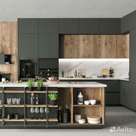 Кухня угловая на заказ.мдф фасады