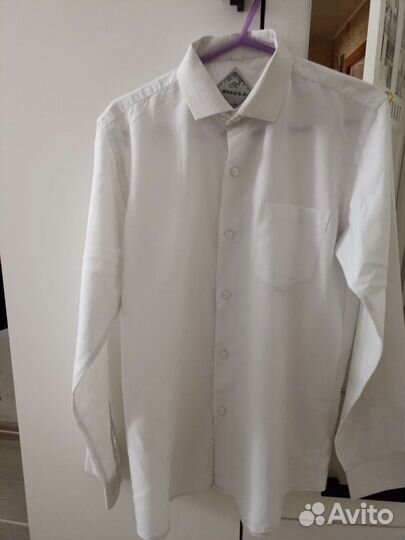 Рубашка белая на мальчика 152 158