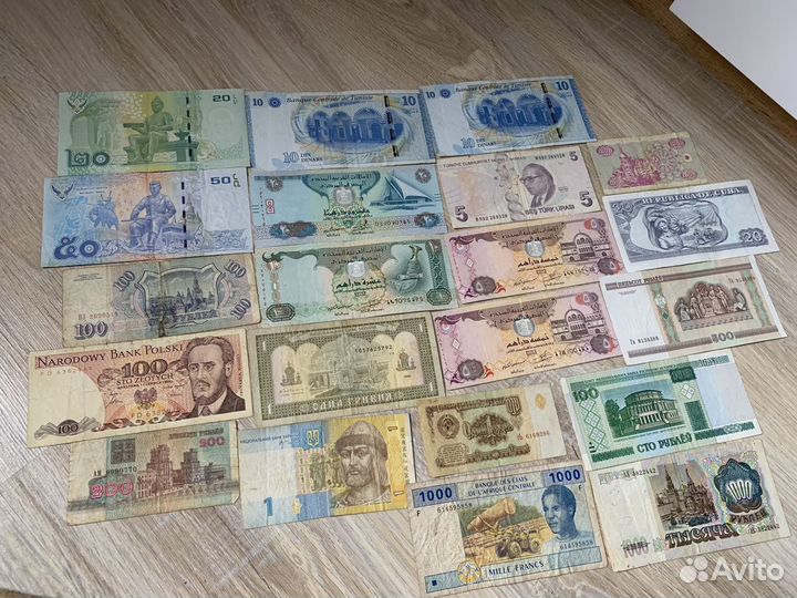 Денежные купюры разных стран. Коллекционирование