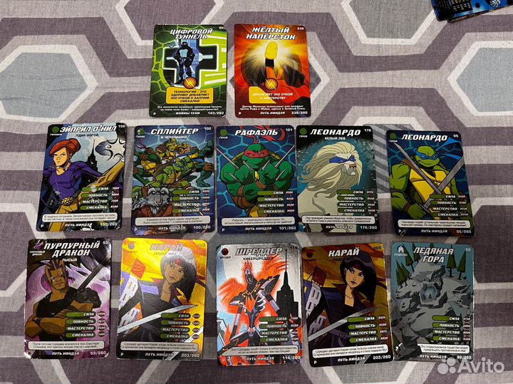 Карточки черепашки ниндзя