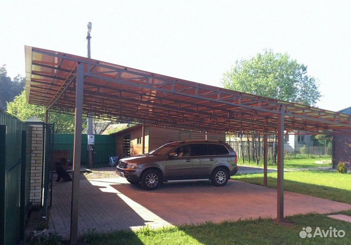 Навесы для авто / машин / навесы из поликарбоната