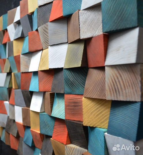 Картина из брусков