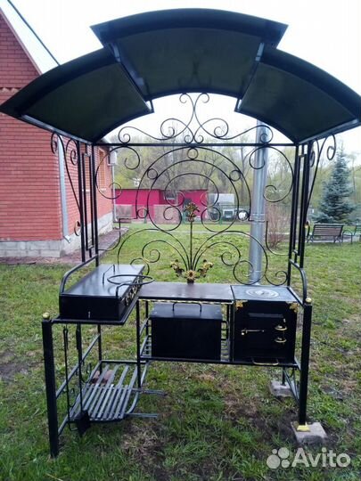 Мангал в стиле лофт