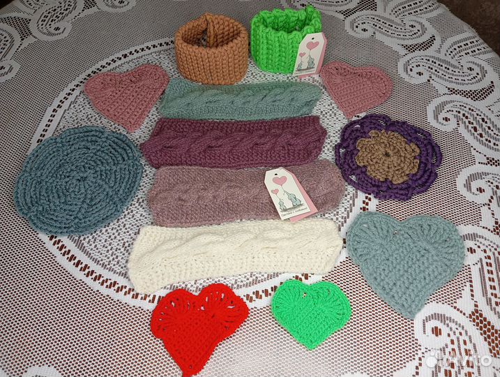 Вязаные чехлы на кружку