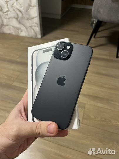 iPhone 15 128gb (91 акб, полн. комплект, sim+esim)