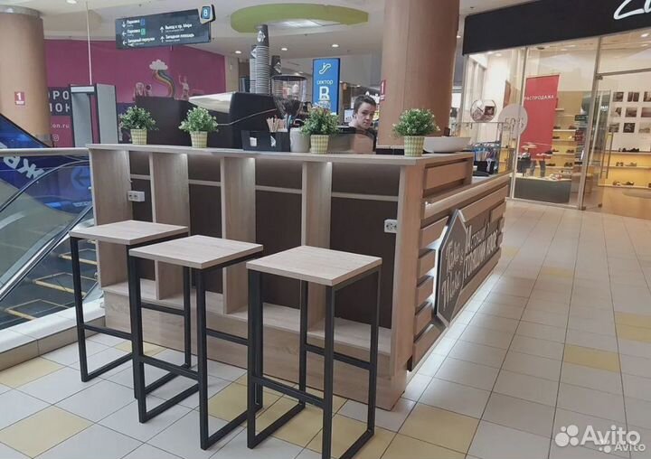 Торговые островки кофе в ТЦ, кофе островок