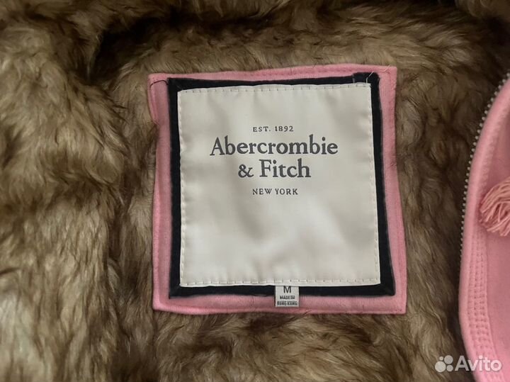 Кофта с мехом abercrombie&fitch