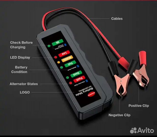 Тестер аккумуляторов 12V (Новый)