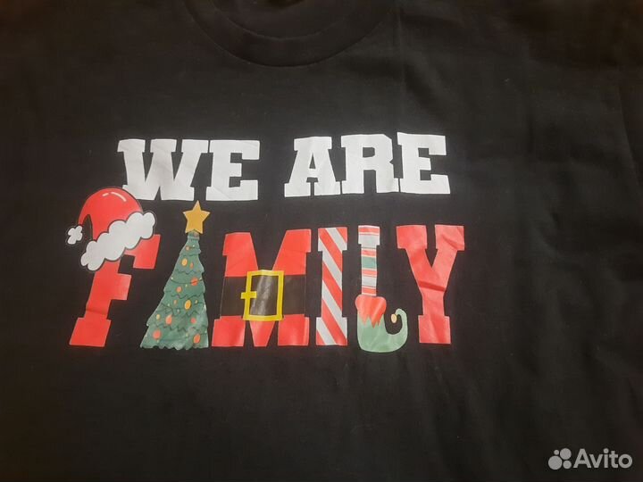 Рождественская футболка привозная унисекс