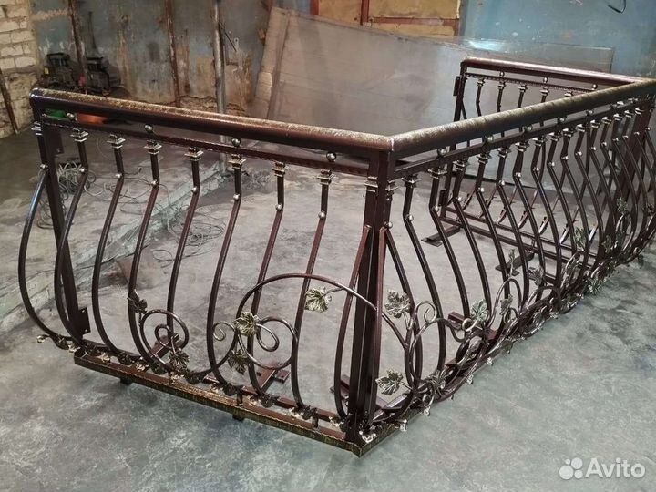 Французский балкон кованый