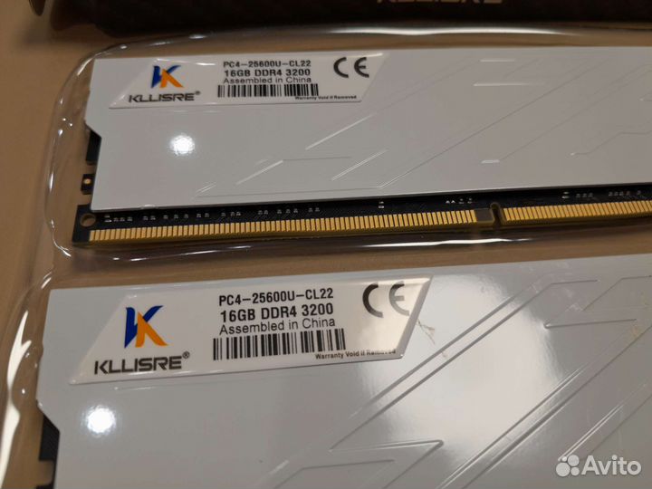 Новая Ddr4 2х16gb 32gb 3200 Kllisre