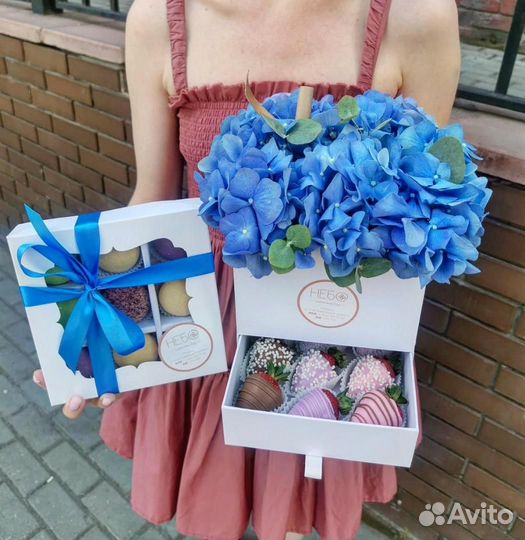 Клубника в шоколаде, Букеты с клубникой