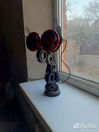 Лампа настольная ночник, стимпанк, лофт